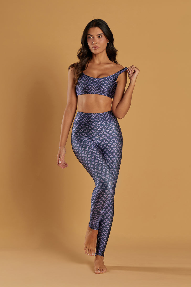 Core Legging - Anthurium Garden